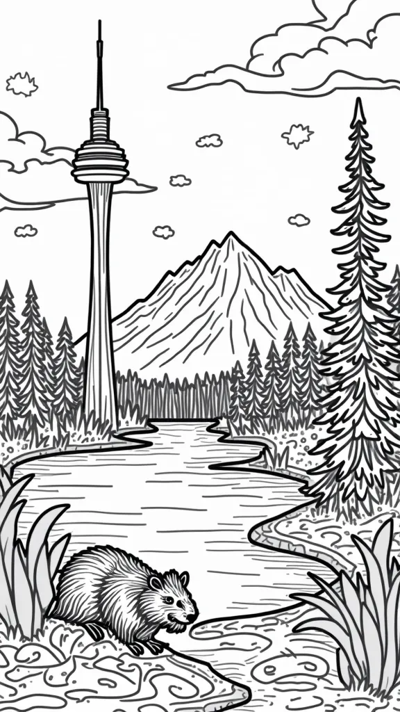 canada coloring page